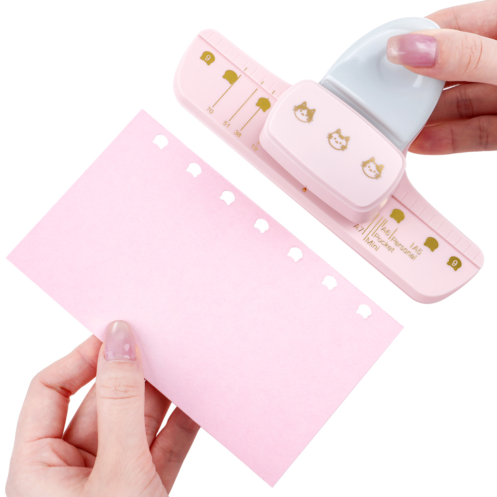 Cute Cat Head 3-Hole Punch for - Paper Punch 3 Hole 评论和价格