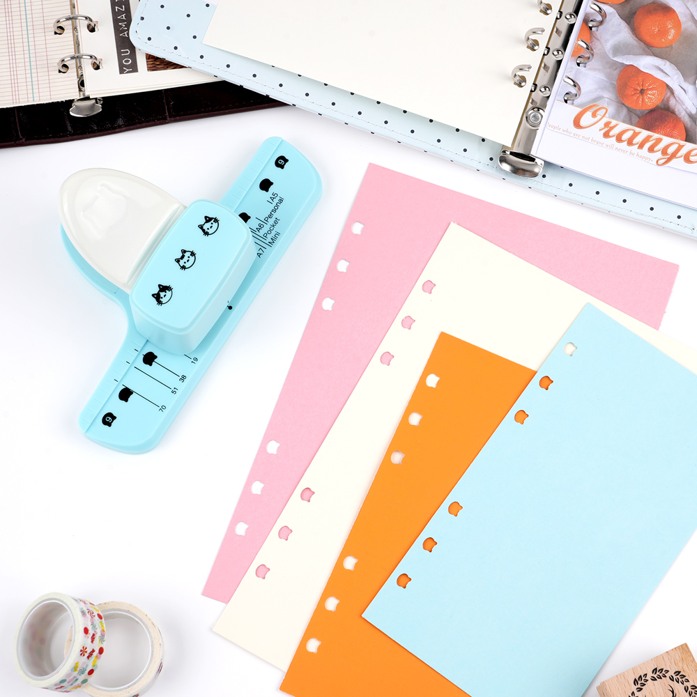 Cute Cat Head 3-Hole Punch for - Paper Punch 3 Hole 评论和价格