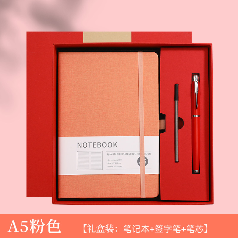 A5 Notebook Gift Set with Ball - Journal Leather Hardcover 评论和价格