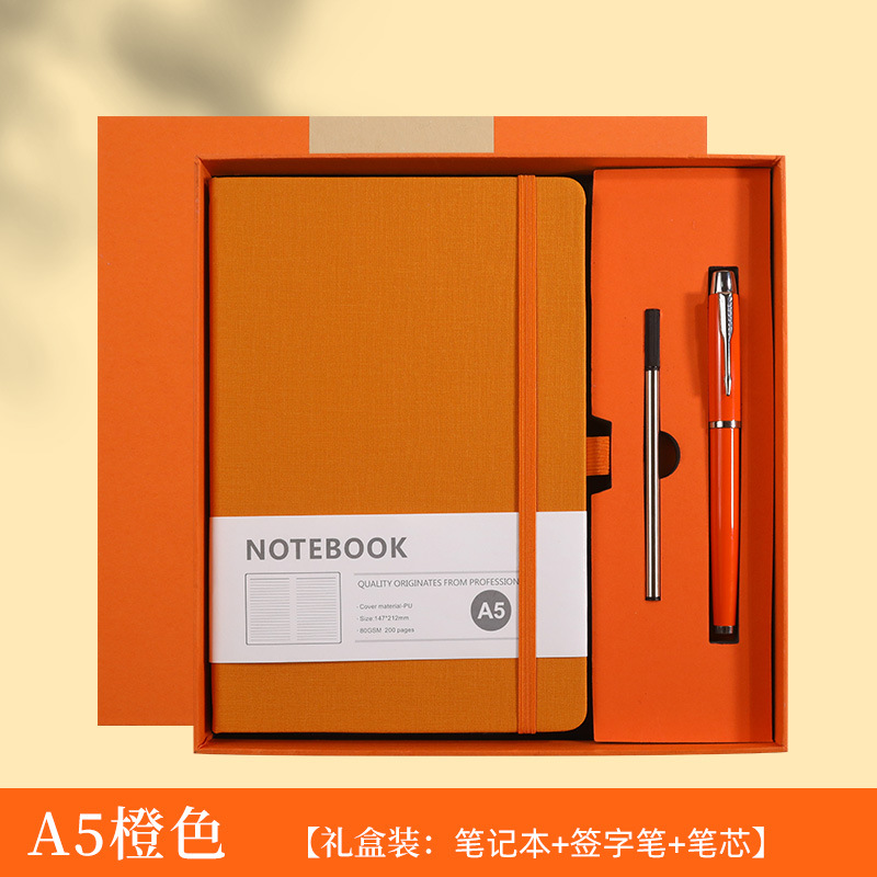 A5 Notebook Gift Set with Ball - Journal Leather Hardcover 评论和价格