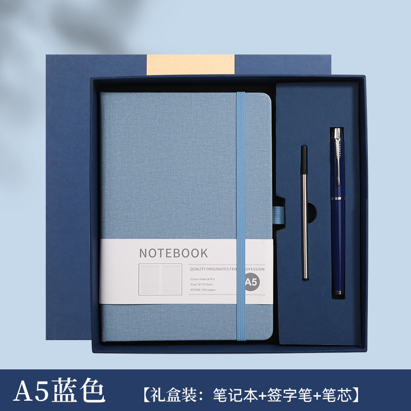 A5 Notebook Gift Set with Ball - Journal Leather Hardcover 评论和价格